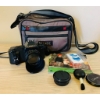 Image 1 : Canon T50 35mm Film Camera Bundle with Lens, Accessories, and Image Bag