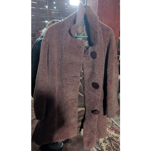 Mohair Wool Pea Coat - Estimated Size is Ladies M/L