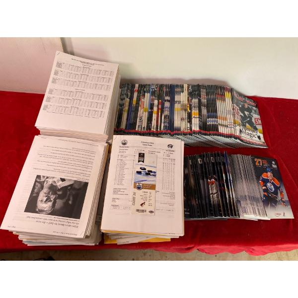 Oilers Game Programs and Statistics