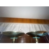 Image 2 : Pair of Brass Floor Lamps - 6 Feet Tall