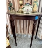 Image 2 : collection vintage decorative items including brass table lamp with a fringed fabric shade much more