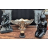 Image 1 : Decor Lot: Statues, Glass Vases, Trophy