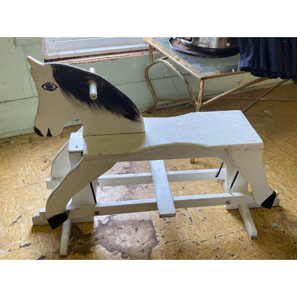 Vintage Hand Painted Rocking Horse