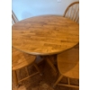 Image 2 : Solid Wood Dining Table w/ 4 Chairs - Table is 35.5W, 29T