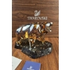 Image 1 : Swarovski Crystal Grizzly Bear Figurine on Marble Base