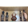 Image 1 : Collection Of Collectibles: Native Wedding Vase & African Statues 