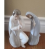 Image 1 : Lladro: Joseph 2 W, 6 D, 7.5 T (Missing Staff as Shown) and Mary 2 W, 5 D, 7 T 