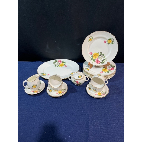 June Bouquet China Set, Multiple Chips