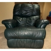 Image 2 : Leather Rocker/ Recliner Well Loved, Small Tear on Arm  36x41x39"tall
