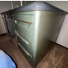 Image 1 : Mid Century Metal Warden's Desk w/ PU Leather Chair Digital Thermometer & More