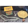 Image 1 : Artist Wooden Box with Decorative Plate, Sock Hangers, Horse Shoe Hook, Wooden Turtle