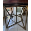 Image 3 : Modern Crate & Barrel Hayes 60" Round Acacia Dining Table 
