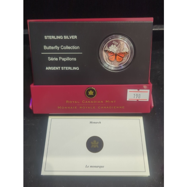 RCM 2006 Butterfly Collection The Monarch Silver 9.25 Coin 9.30g