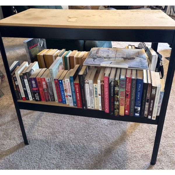 Utility Shelf w/ Massive Book Collection 36T