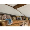 Image 9 : Collection of tea pots cookie Jars & various tin canisters .