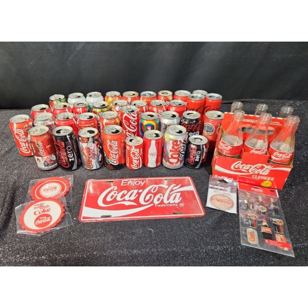 Coca-Cola Collectable Cans and Branded Merchandise