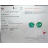 Image 3 : Silver Emerald gemstone Earrings 5.1 ct Certified ($9,055 Appraisal)