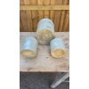 Image 2 : Medalta 4-Gallon and Two 1-Gallon Stoneware Crocks