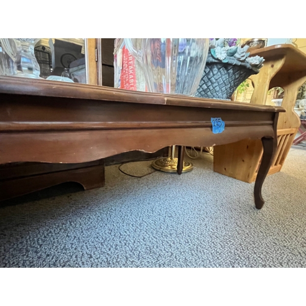 Coffee table 51”L x 15” H x 19” D
