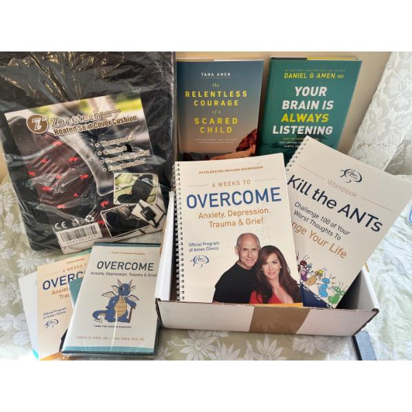 Heated seat, cover cushion, and full program six weeks to overcome anxiety, depression, trauma, and 