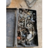 Image 5 : Rubber Boots Sz 11 & Red Tote, Tire Chain, Pressure Gauge & More