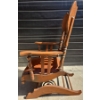 Image 8 : Antique Solid Wood Rocker Chair (Short Seat H-16")