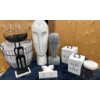 Image 4 : Decorative Assortment Including Bust Sculptures, Canisters, Candleholder, Bowls, and Accessories