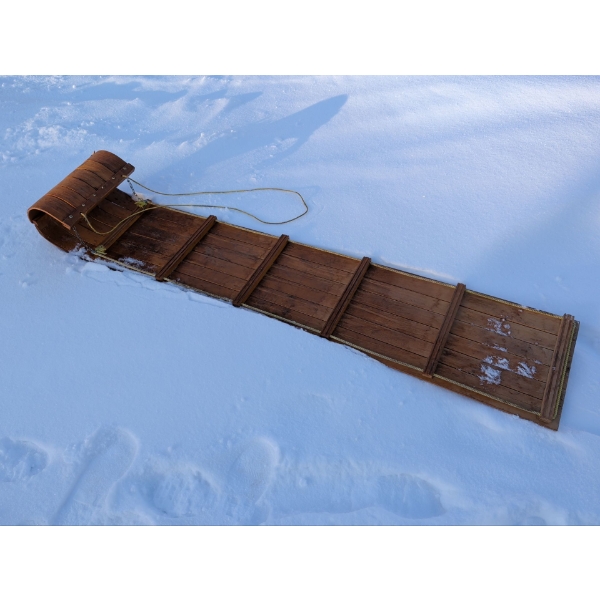 Vintage Multi Passenger Cedar Sleigh 68"Long