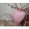 Image 2 : Display Basket 31 W, 11 D, 14 T, Pink Vase 19 T, Glass Bowls and Vases, Artificial Plants/ Flowers