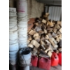 Image 3 : Huge Selection of Assorted Wood/ Firewood as Pictured, Utility Buckets, Gas Cans, Tarp