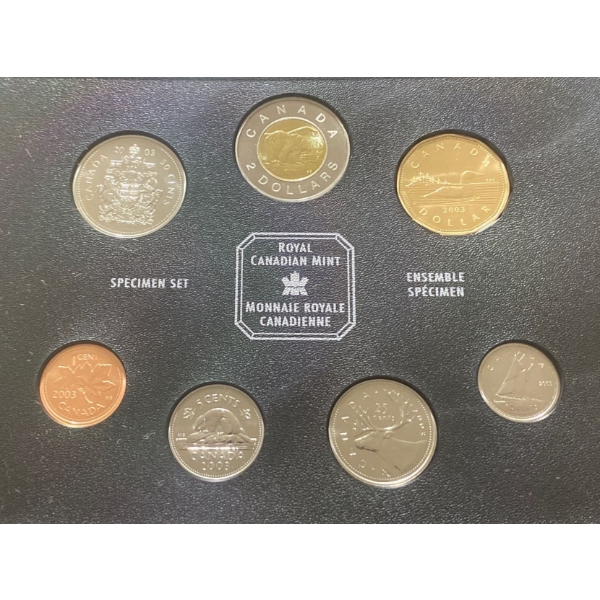 2003 Canadian Specimen Set
