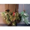 Image 4 : 17 Foot Artificial Pine Garland With Decorative Stems and Wreaths