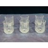 Image 1 : Six Vintage French Crystal Shot Glasses