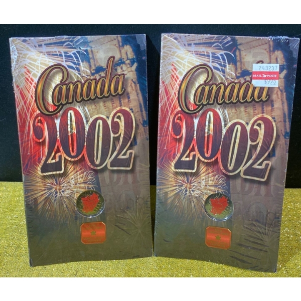 2002 Royal Canadian Mint 25-Cent Coloured Coin Sets