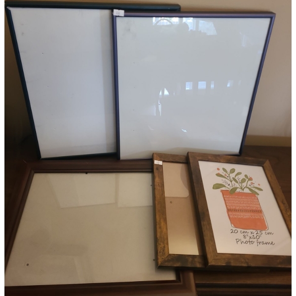 Blank Frames- Frame Total Size: Two 14.5 X 16, One 13.5 X 16.5, Two 9.5 X 11.5 (w/ 8 X 10 Opening)