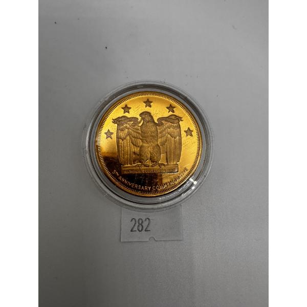 5th Anniversary 9/11 Twin towers commemorative coin -  Gold-plated 35 g
