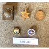 1939-1945 Star WW2 Campaign Medal, Trench Made Match Safe, 1 Florin Pin & Bavarian Marksmanship Pin