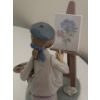 Image 5 : LLADRO Porcelain Lovely Girl Painting, Gorgeous Detailing  -  7T   