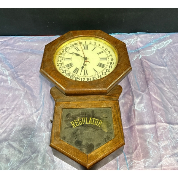 Antique Clock with Day Counter