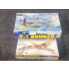 Image 1 : Revell Model F4F-4 Wildcat and Lindberg B-1 Bomber Model, Unassembled. New in Box