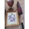 Image 4 : Pair of Lamps- Lamp w/ Flowers 19 T, Decorative Umbrella 26 T and More!