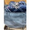 Image 2 : Metal Clothing Rack with Assorted Blankets and Clothing Hangers