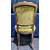 Image 3 : Green Velvet Queen Anne Style Chair, 20Dx18Wx37H 18H Seat, Paint Chips
