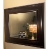 Image 3 : Framed Wall Mirror w/ Decorative Vessel & Faux Foilage 11"Tall