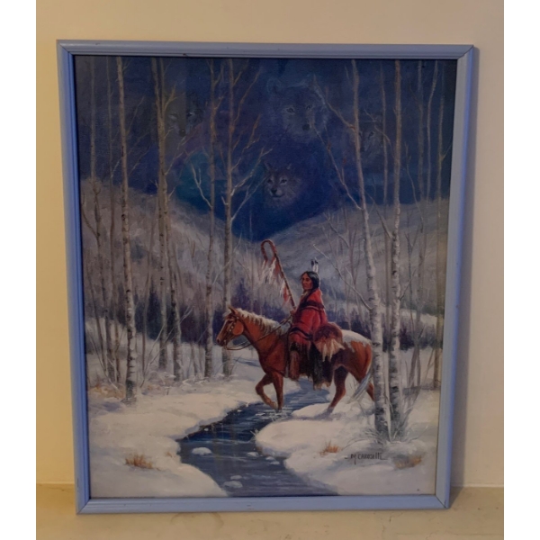 Indigenous Art by M. Carosel 17x21
