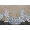 Image 4 : 10 Piece Crystal Serving Ware Including Claw Footed Candy Dish