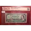 Image 1 : Certified Bank of Canada 1967- $1 Bill S/O3672651- BC45-b/ Almost UNC 58 Original