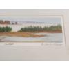 Image 14 : Decorative Delights- Porcelain Figurine, Decorative Bottle, Framed Landscape Bin, and a Tin
