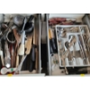 Image 1 : Contents of Drawers: Cooking Utensils (Measuring Spoons/ Cups, Knives and More!) and Silverware 