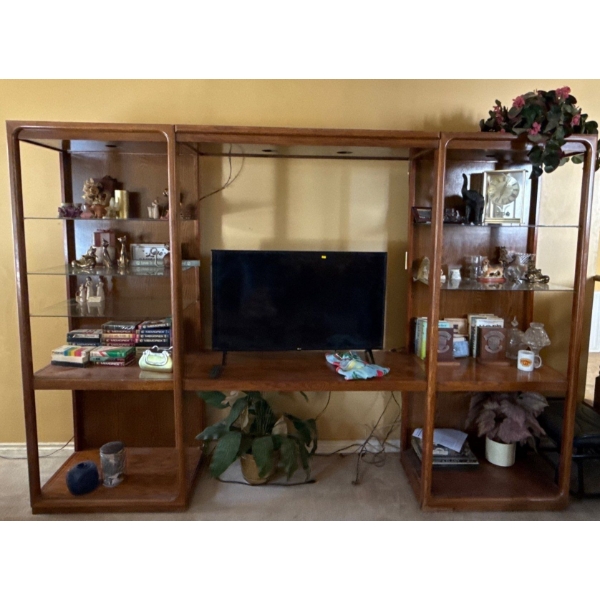 Wooden Entertainment Unit, Contents NOT Included - 110W, 76T 